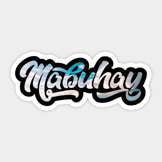 Mabuhay Sky Sticker by Mabuhay Clothing